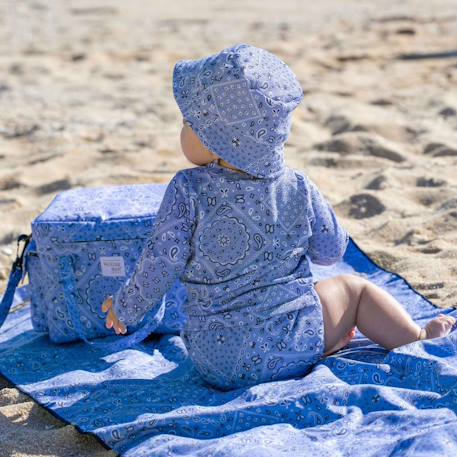 T-shirt anti uv bébé spf 50+ summer Blanc+Bleu+Vert 12 - vertbaudet enfant 
