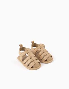 Chaussures-Sandales fermées en suédine avec fermeture à scratch