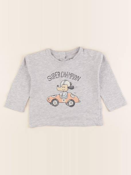 Tee-shirt - 18 mois Gris 1 - vertbaudet enfant 