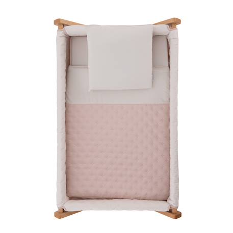Berceau à pieds croisés en bois de hêtre avec roulettes et matelas Beige / Blanc / Camel+Beige / Blanc / Gris+Beige / Blanc / Rose+Beige / Rose+Beige / Vert / Blanc à motifs+Blanc / Beige+Blanc / Gris+Blanc / Rose+Blanc / Rose à motifs+Vert / Blanc+Vert / Blanc à motifs 14 - vertbaudet enfant 
