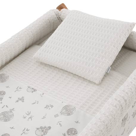 Berceau à pieds croisés en bois de hêtre avec roulettes et matelas Beige / Blanc / Camel+Beige / Blanc / Gris+Beige / Blanc / Rose+Beige / Rose+Beige / Vert / Blanc à motifs+Blanc / Beige+Blanc / Gris+Blanc / Rose+Blanc / Rose à motifs+Vert / Blanc+Vert / Blanc à motifs 5 - vertbaudet enfant 
