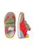 Sneakers en cuir et tissu crumi vl. Gris-orange+Rose-beige 4 - vertbaudet enfant 