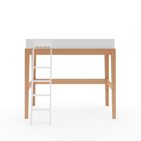 Lit mezzanine harmonie Blanc & hêtre massif 4 - vertbaudet enfant 