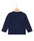 Mariniere manches longues 100% coton garçon Fond indigo raye bleu 3 - vertbaudet enfant 