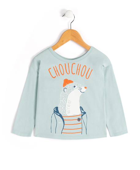 Garçon-T-shirt manches longues 100% coton garçon