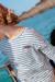 Mariniere manches longues 100% coton fille Fond blanc casse raye indigo 4 - vertbaudet enfant 