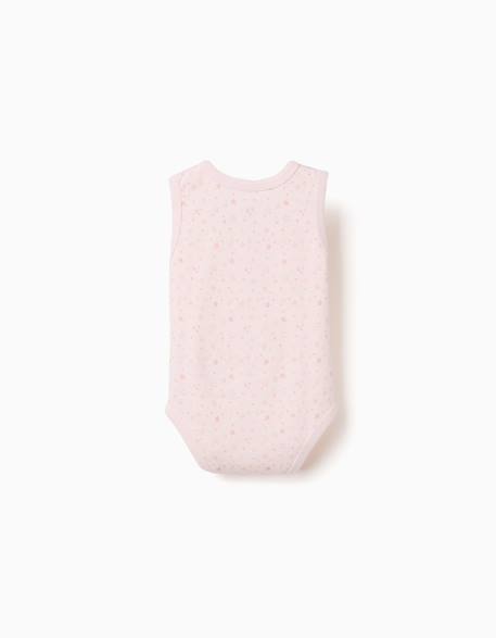 4 bodies en coton sans manches Multicolore 2 - vertbaudet enfant 