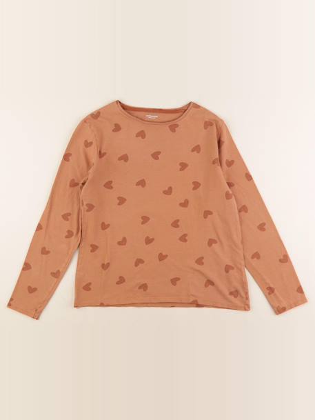 Tee-shirt - 14 ans Marron 1 - vertbaudet enfant 