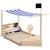 Bac à sable bateau de pirate en bois avec jeu de cuisine et 6 accessoires Beige 1 - vertbaudet enfant 