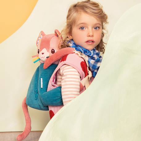 Sac à dos doux jeanne Rose, bleu, jaune 6 - vertbaudet enfant 
