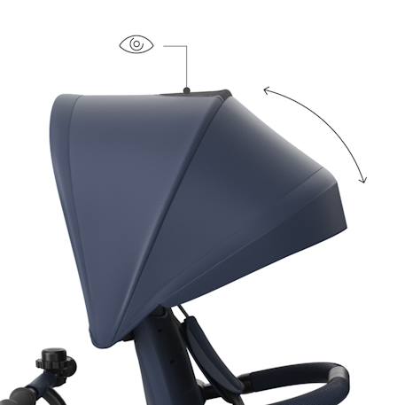 Tricycle Kinderkraft ASTON 2 PLUS Évolutif 6-en-1 avec Siège 360° CLICK & TWIST, Position Semi-Allongée et Poignée Réglable Bleu+Gris+Rose+Vert 4 - vertbaudet enfant 