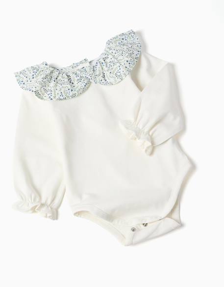 Body + short en coton à volants you&me Bleu 4 - vertbaudet enfant 