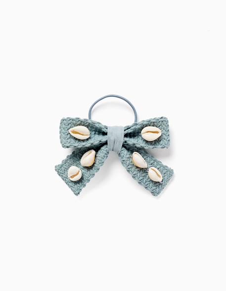 Bébé-Accessoires-Élastique à cheveux avec nœud et coquillages
