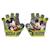 Gants mitaine de vélo Mickey Gris/vert 2 - vertbaudet enfant 