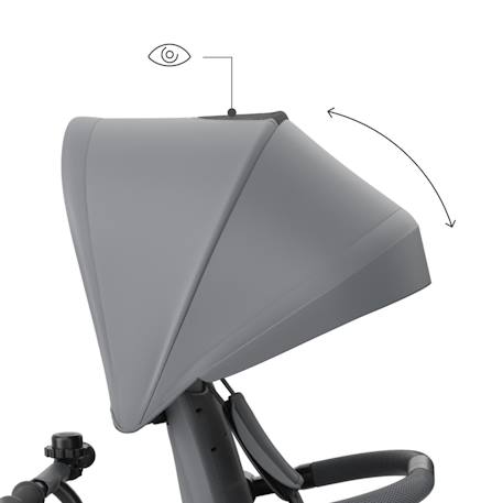 Tricycle Kinderkraft ASTON 2 PLUS Évolutif 6-en-1 avec Siège 360° CLICK & TWIST, Position Semi-Allongée et Poignée Réglable Bleu+Gris+Rose+Vert 10 - vertbaudet enfant 