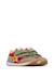 Sneakers en cuir et tissu crumi vl. Gris-orange+Rose-beige 2 - vertbaudet enfant 