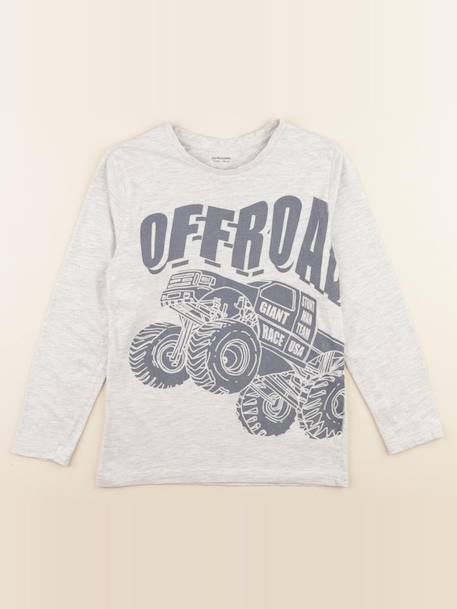 Tee-shirt - 10 ans Gris 1 - vertbaudet enfant 
