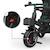 Tricycle Évolutif Kinderkraft SPINSTEP 2 PLUS avec Siège Pivotant 360°, Dossier Réglable, Capote UPF50+ et Roue Libre Beige+Vert 10 - vertbaudet enfant 