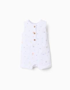 Combishort sans manches en coton avec motif coquillage  - vertbaudet enfant