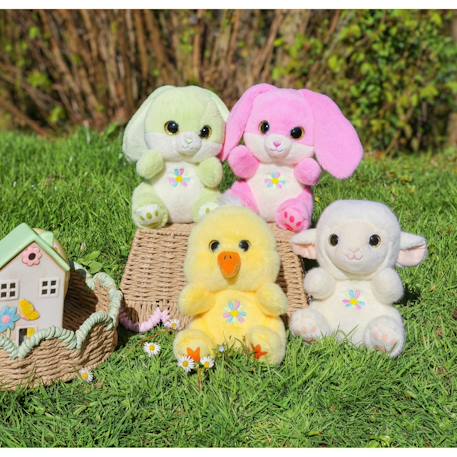 Peluche - peluche poussin sunny jaune mimosa – cutydoos spring – 23 cm Jaune 6 - vertbaudet enfant 