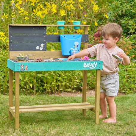 Cuisine d'extérieur bluey  bois fsc® Marron - bleu - noir 1 - vertbaudet enfant 