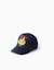 Casquette en sergé avec imprimé pikachu Bleu foncé 2 - vertbaudet enfant 