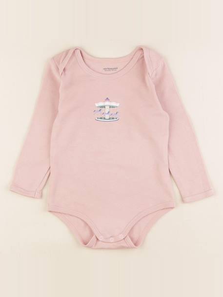 Body - 36 mois Blanc, rose 1 - vertbaudet enfant 
