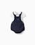 Ensemble body en coton + barboteuse Blanc 1 - vertbaudet enfant 