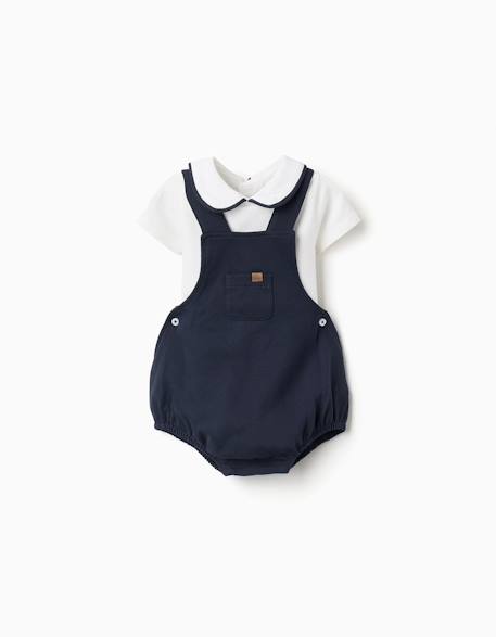 Bébé-Ensemble body en coton + barboteuse