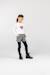 T-shirt manches longues 100% coton fille Blanc casse 1 - vertbaudet enfant 