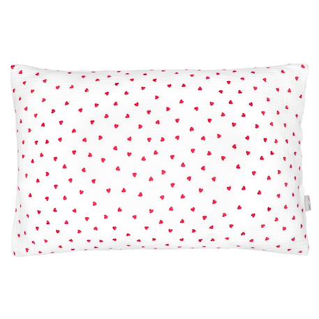Taie d'oreiller en gaze de coton réversible lovio Bleu+Rouge 6 - vertbaudet enfant 