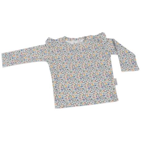 T-shirt anti uv bébé spf 50+ summer Blanc+Bleu+Vert 2 - vertbaudet enfant 