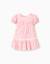Robe en coton à motif floral et manches ballon Rose clair 1 - vertbaudet enfant 