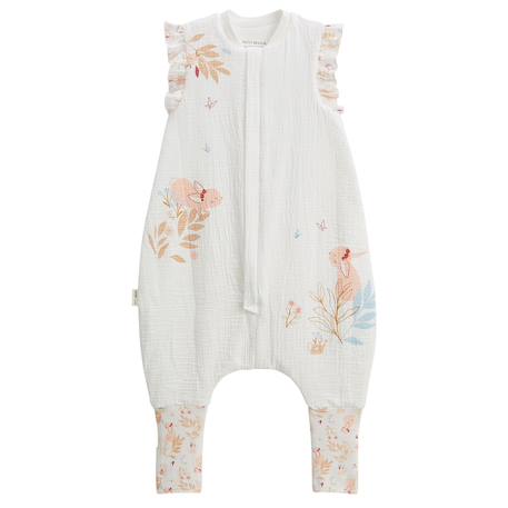 Turbulette tog 0,5 en gaze de coton avec pieds retroussables praline Ecru 2 - vertbaudet enfant 