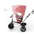 Tricycle Kinderkraft ASTON 2 PLUS Évolutif 6-en-1 avec Siège 360° CLICK & TWIST, Position Semi-Allongée et Poignée Réglable Bleu+Gris+Rose+Vert 14 - vertbaudet enfant 