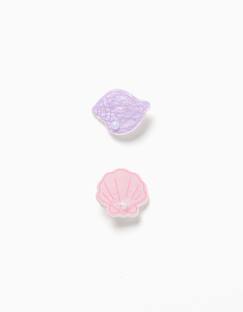 Lot de 2 pinces à cheveux avec coquillages et perles  - vertbaudet enfant