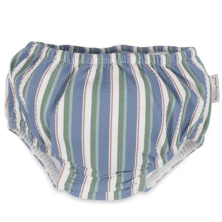 Maillot couche bébé anti fuite spf 50+ summer Blanc+Bleu+Vert 13 - vertbaudet enfant 