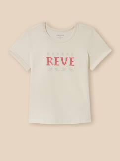 T-shirt brodé - coton biologique  - vertbaudet enfant