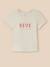T-shirt brodé - coton biologique Ecru 1 - vertbaudet enfant 