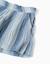Short en coton à rayures et taille élastique Bleu clair 4 - vertbaudet enfant 