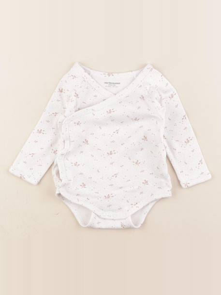 Body - 6 mois Blanc, rose 1 - vertbaudet enfant 