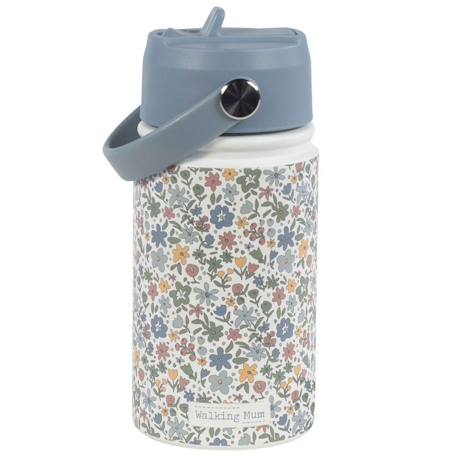 Gourde isotherme avec paille anti-fuite summer Blanc+Bleu+Vert 1 - vertbaudet enfant 