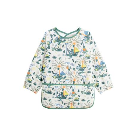Bavoir tablier manches longues bango Ecru 2 - vertbaudet enfant 