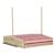 Bac à sable bois carré dim. 1,18l x 1,18l x 1,18h m - hauteur, inclinaison toit réglables, refermable - 2 bacs - bois sapin autoclave Rouge 4 - vertbaudet enfant 