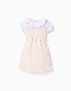 -Body + robe salopette à rayures