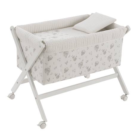 Berceau à pieds croisés en bois de hêtre avec roulettes et matelas Beige / Blanc / Camel+Beige / Blanc / Gris+Beige / Blanc / Rose+Beige / Rose+Beige / Vert / Blanc à motifs+Blanc / Beige+Blanc / Gris+Blanc / Rose+Blanc / Rose à motifs+Vert / Blanc+Vert / Blanc à motifs 21 - vertbaudet enfant 