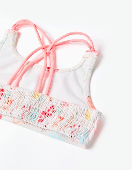 Maillot de bain 2 pièces avec motif de plage et doublure Blanc 3 - vertbaudet enfant 