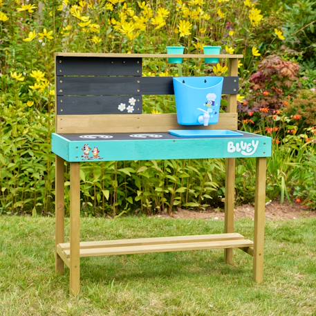 Cuisine d'extérieur bluey  bois fsc® Marron - bleu - noir 5 - vertbaudet enfant 