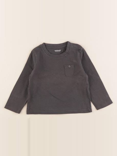 Tee-shirt - 18 mois Gris 1 - vertbaudet enfant 