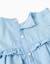 Robe en jean en coton avec volants Bleu clair 3 - vertbaudet enfant 